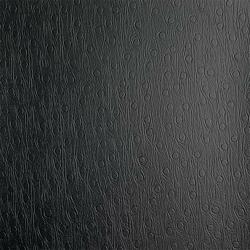 Piele neagră din PVC pentru pantofi